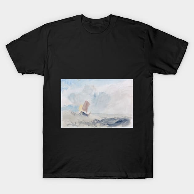 A Sea Piece - A Rough Sea with a Fishing Boat, 1820-30 T-Shirt by Art_Attack